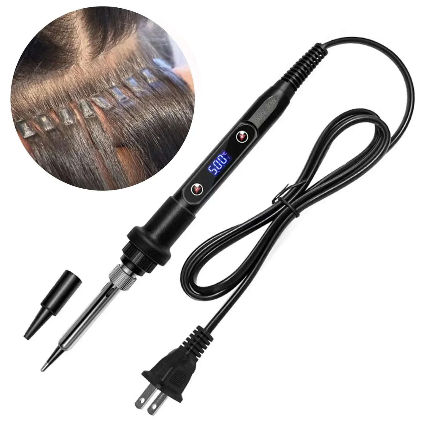 Digital Hair Extension Iron