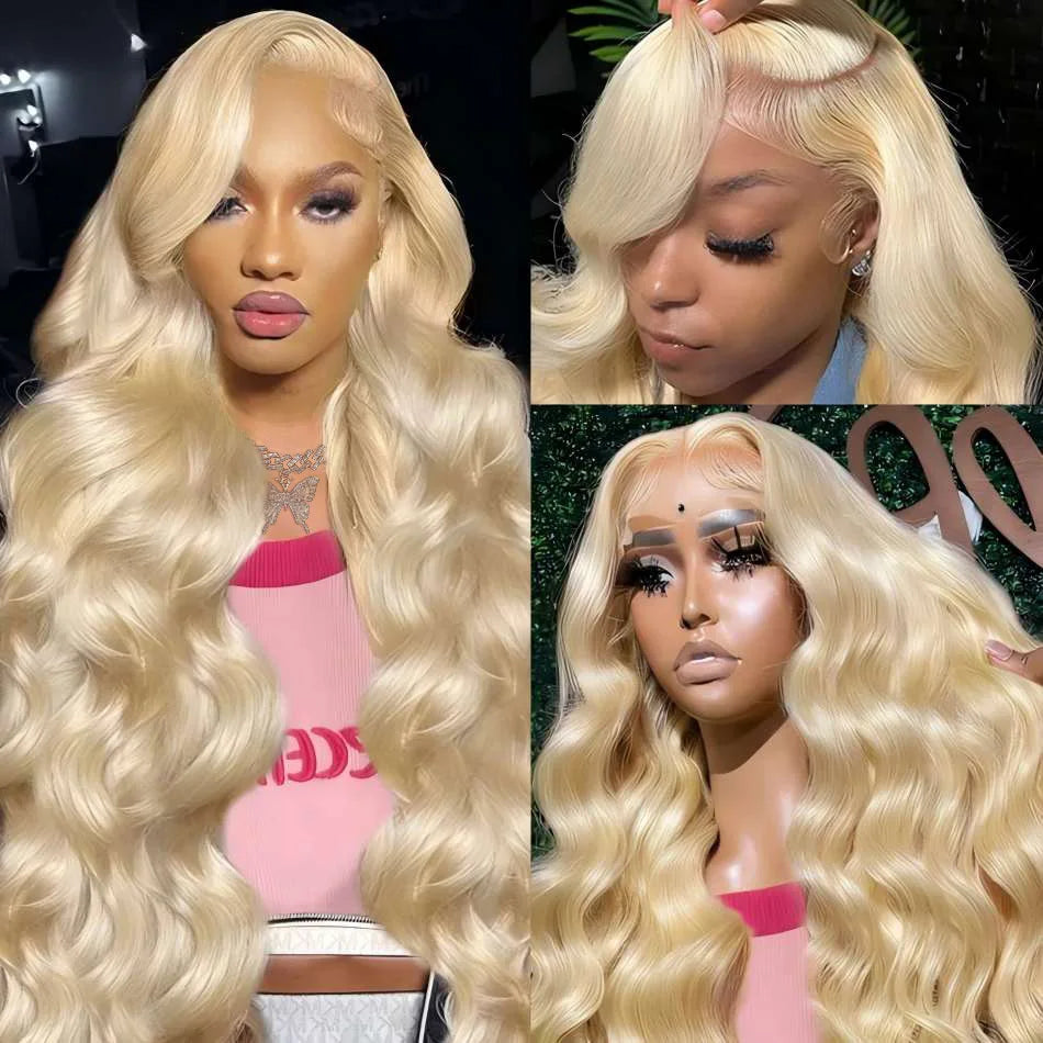 613 Blonde HD Lace Front Wig – 13x6 Body Wave, 220% Density, 30-Inch