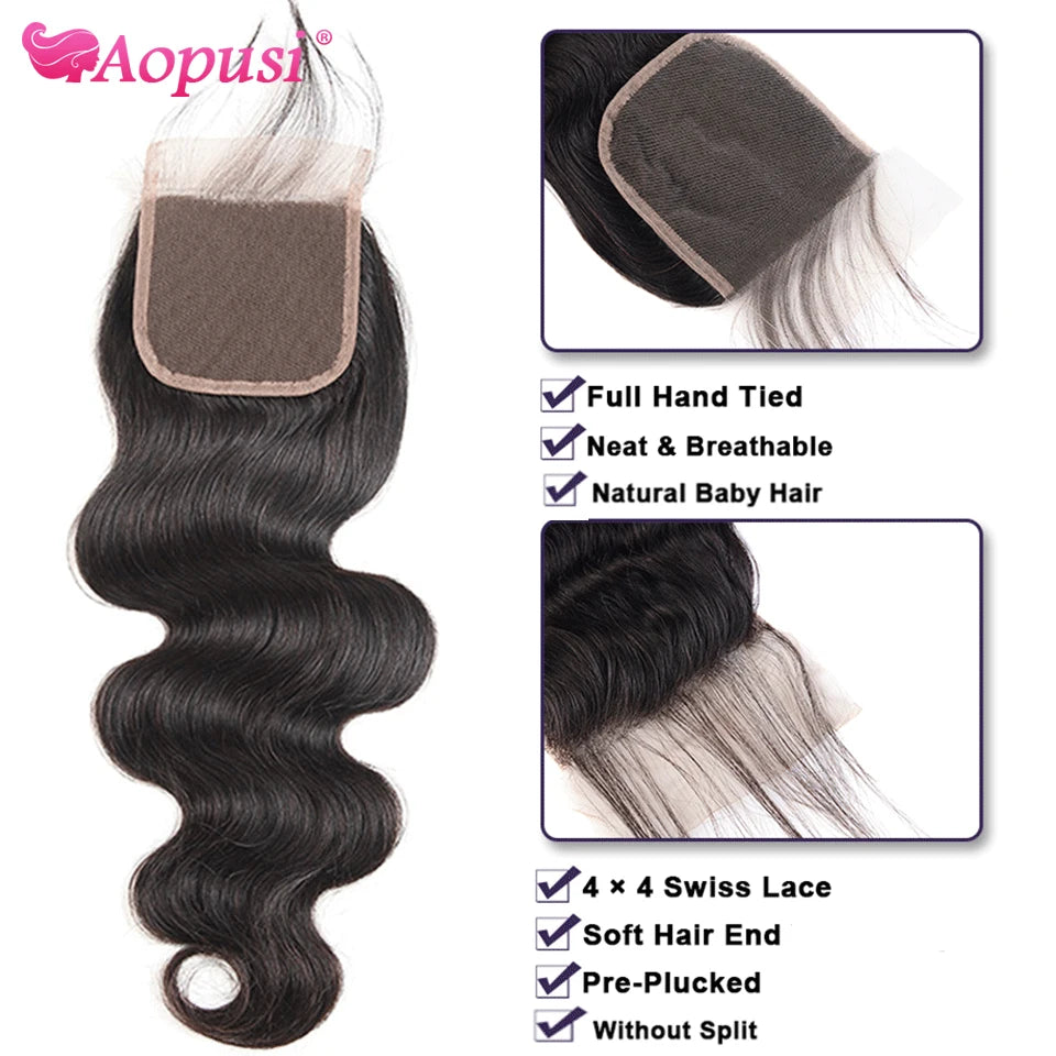 Aopusi Body Wave Bundles