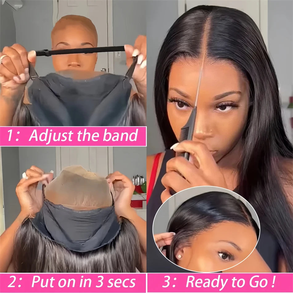 Glueless Wig 30 Inch Pre Cut 4X4 5X5 Hd Lace