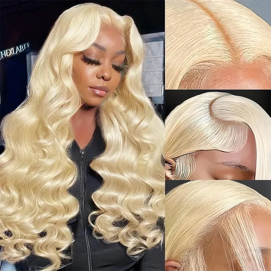 613 Blonde HD Lace Front Wig – 13x6 Body Wave, 220% Density, 30-Inch