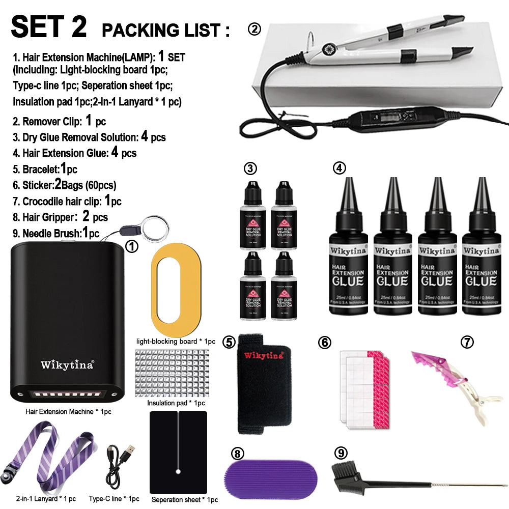 Advanced V Light Hair Extension Tools