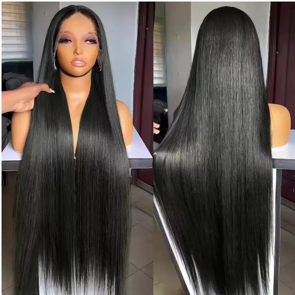 HD Lace Front Human Hair Wig – Straight, 200% Density, 13x4/13x6/5x5/360 Options