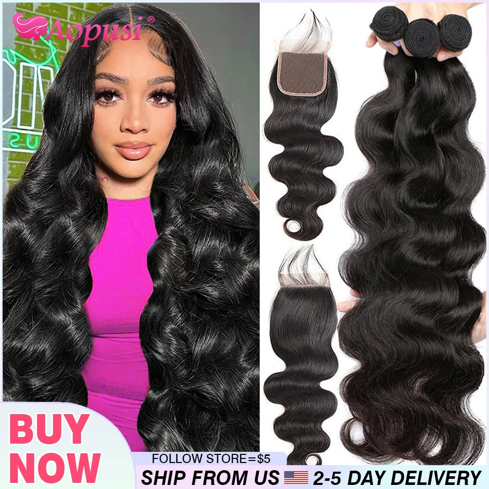 Aopusi Body Wave Bundles