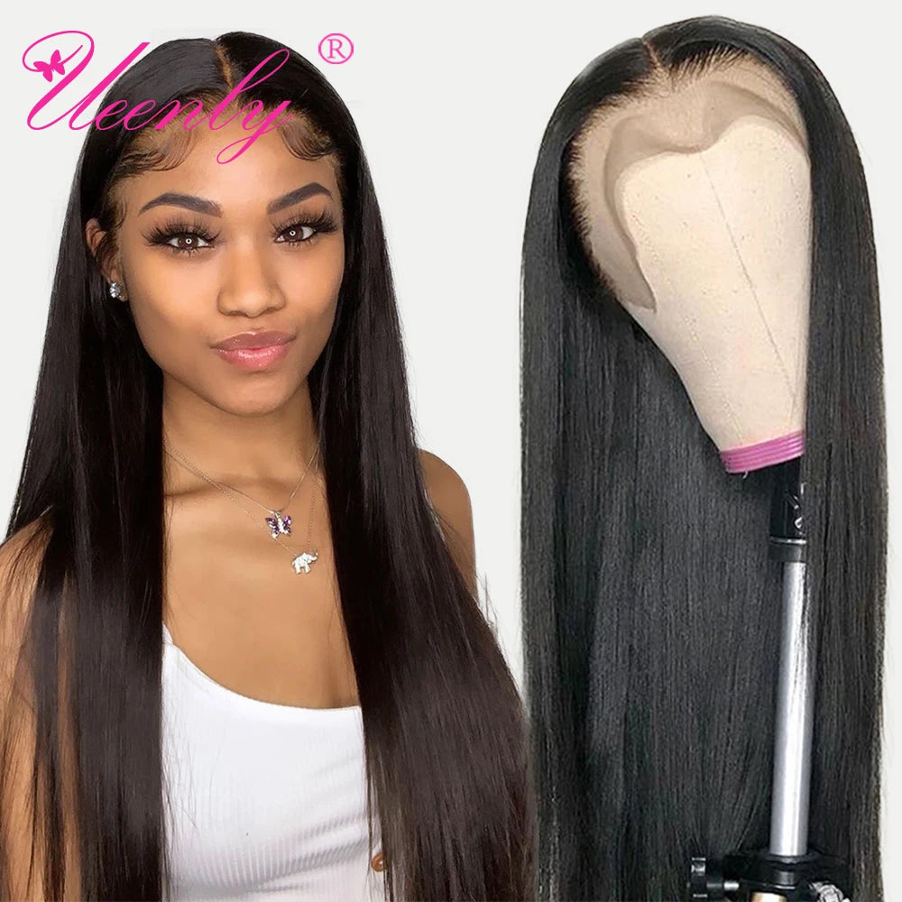 HD Lace Front Human Hair Wig – Straight, 200% Density, 13x4/13x6/5x5/360 Options