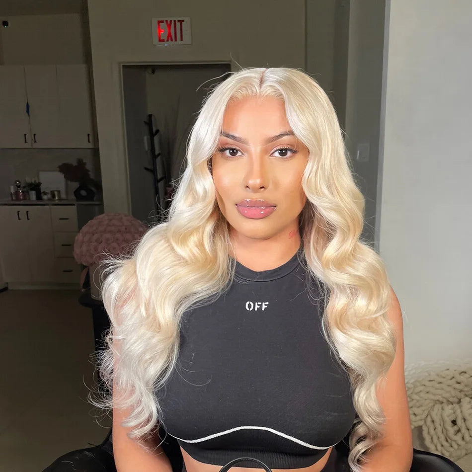 613 Blonde HD Lace Front Wig – 13x6 Body Wave, 220% Density, 30-Inch